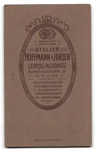 Fotografie Hoffmann & Jursch, Leipzig-Reudnitz, Senefelderstr. 9, zwei Knaben mit rasierten Köpfen