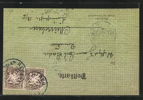 Foto-Collage-AK Mädchen mit grossem Hut