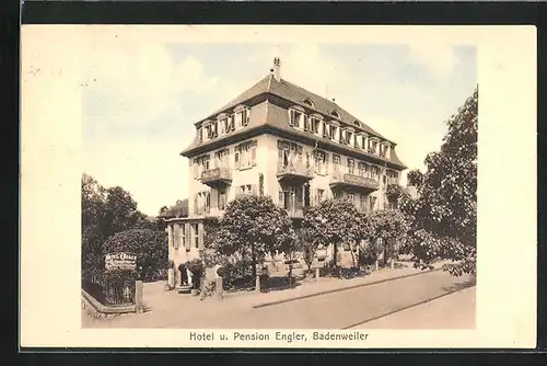 AK Badenweiler, Hotel u. Pension Engler