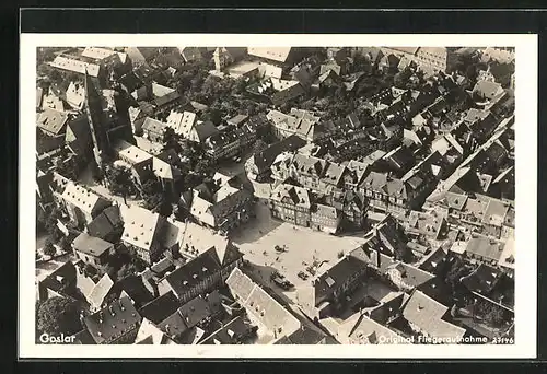 AK Goslar, Teilansicht der Stadt, Fliegeraufnahme