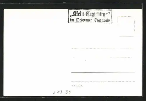 AK Oederan, Klein Erzgebirge als Modellbau im Stadtwald