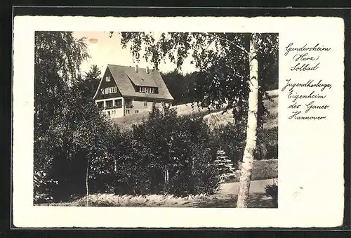 AK Gandersheim /Harz, Jugendherberge, Eigenheim des Gaues Hannover