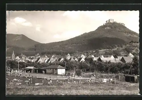 AK Annweiler am Trifels, Sommeridyll am Freibad