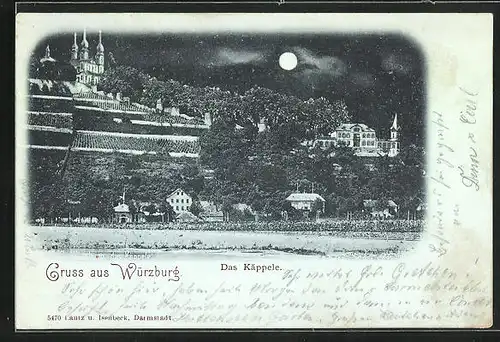 Mondschein-AK Würzburg, Das Käppele