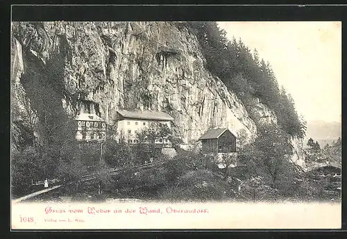 AK Oberaudorf, Gasthaus Weber an der Wand