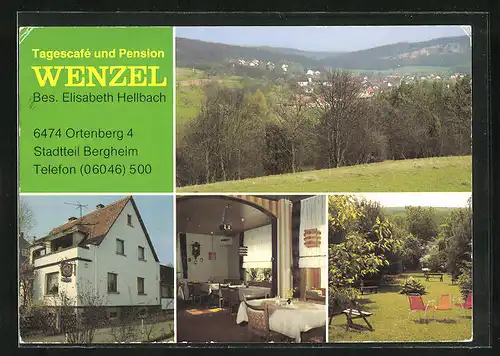 AK Ortenberg /Bergheim, Tagescafe und Gasthaus Wenzel