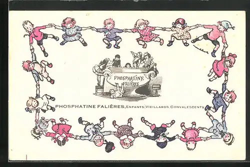 AK Kinder tanzen im Reigen, Medikament Phosphatine Falières
