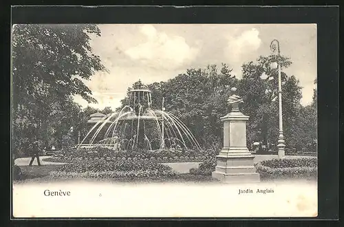 AK Genève, Jardin Anglais