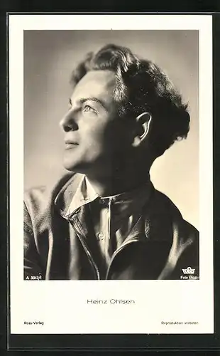 AK Schauspieler Heinz Ohlsen in modischer Jacke