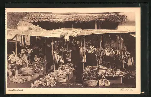 AK Fruitshop, Marktszene am Obststand