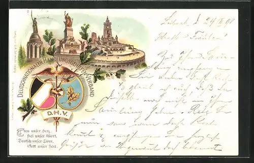 Lithographie Deutschnationaler Handlungsgehilfen-Verband, Denkmäler