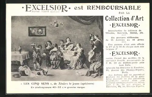AK Zeitung, Excelsior est Remboursable, Motiv aus dem Gasthaus