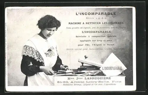 AK Machine a Nettoyer les Couteaux, Reklame