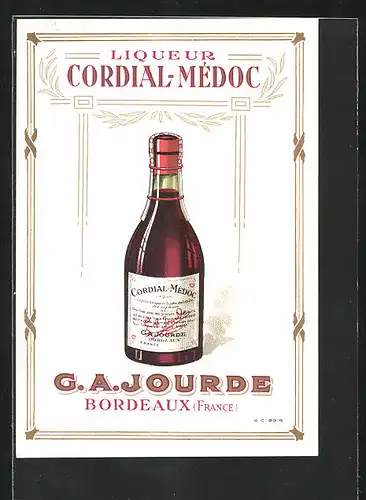 AK Reklame für Liqueur Cordial-Médoc