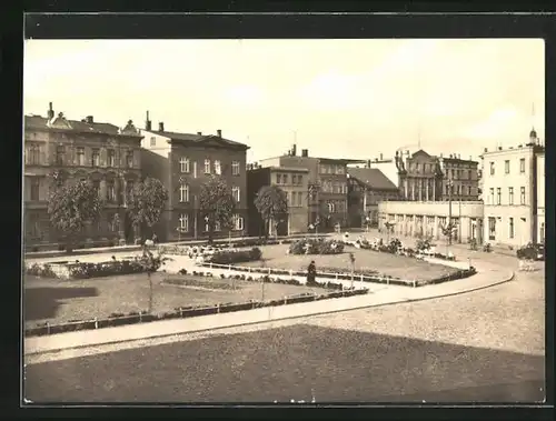 AK Güstrow /Meckl., Spaldingsplatz mit Anlagen
