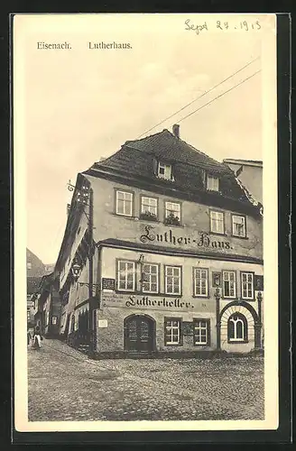 AK Eisenach, Lutherhaus mit Gasthaus Lutherkeller