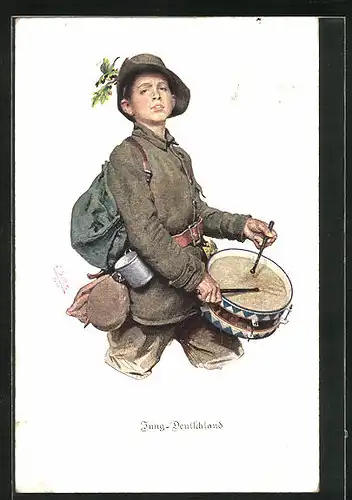 AK Jung-Deutschland, Knabe mit Trommel