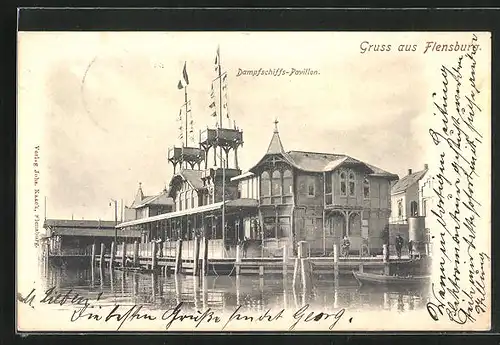 AK Flensburg, Dampfschiffs-Pavillon