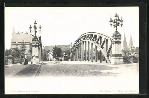 AK Lübeck, Blick über die Hüxterthorbrücke