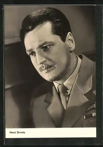AK Schauspieler Horst Drinda in Militärsuniform