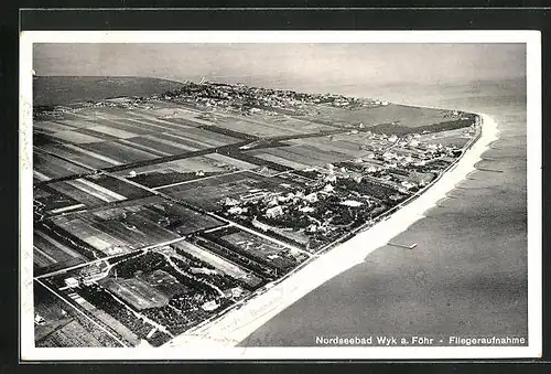 AK Wyk a. Föhr, Fliegeraufnahme vom Nordseebad