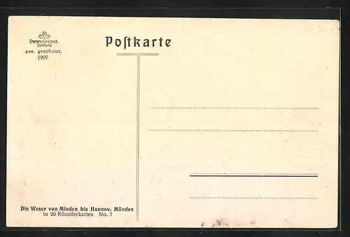 AK Hehlen, Frontalansicht Schloss Hehlen