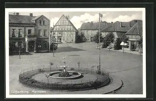 AK Lütjenburg i . Holstein, Blick auf den Marktplatz