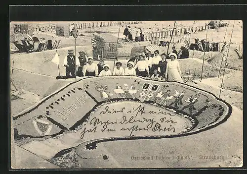 AK Dahme i. Holst., Strandburgwettbewerb, Sandplastik