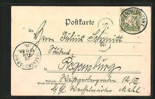AK Fürth, Totalansicht der Ortschaft