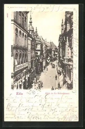 AK Köln, Blick in die Hohestrasse