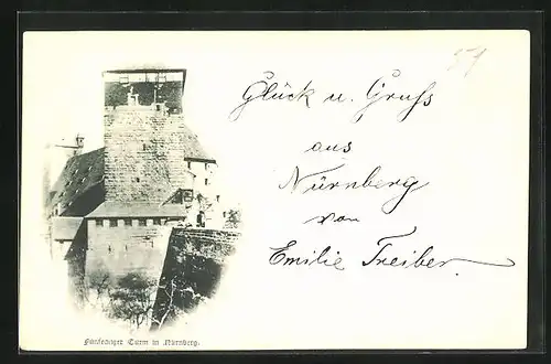 AK Nürnberg, Fünfeckiger Turm