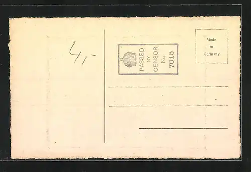 Künstler-AK Ehrenfels, Ortspartie mit Ruinen