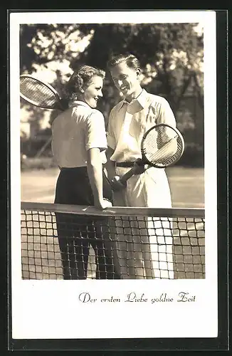 AK Gutbetuchte auf Tennis-Platz