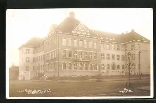 AK Pilsen /Plzen, Doudlevecka tr., Benesova skola