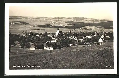 AK Klenec pod Cerchovem, Panorama mit Fernsicht