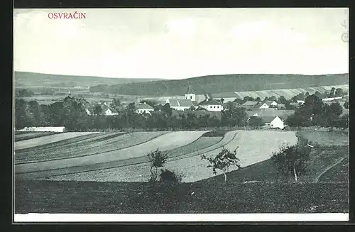 AK Osvracin, Panorama mit Kirche