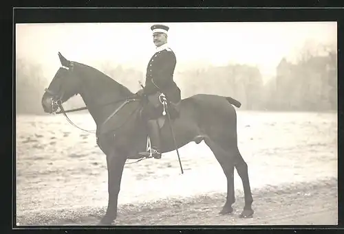 AK Prinz Alfons von Bayern bei einem Ausritt