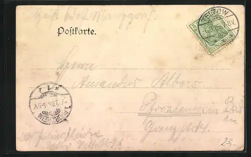 AK Teltow, Deutsches Gasthaus von E. Pieckenhagen, Stammtisch
