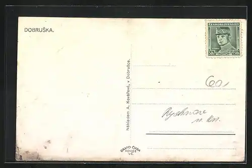 AK Dobruska, Blick zur Kirche