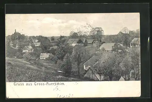 AK Tanndorf-Gross Auerschim, Ortsansicht aus der Vogelschau