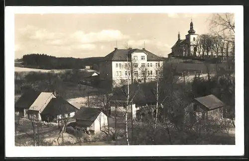 AK Javornice, Ortspartie aus der Vogelschau