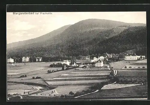AK St. Margaretenbad, Ortsansicht aus der Vogelschau