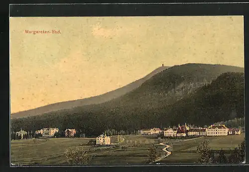 AK St. Margaretenbad, Ortsansicht aus der Vogelschau