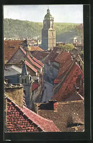 AK Meissen, Blick vom Schlossberg