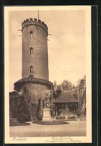 AK Bielefeld, Burg Sparenberg, Denkmal Grosser Kurfürst