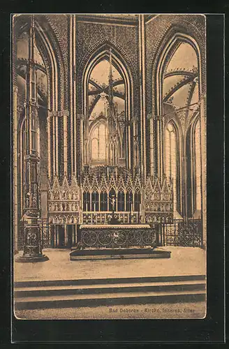 AK Bad Doberan, Kirche, Blick zum Altar