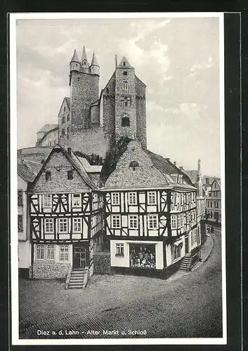 AK Diez a. d. Lahn, Alter Markt und Schloss