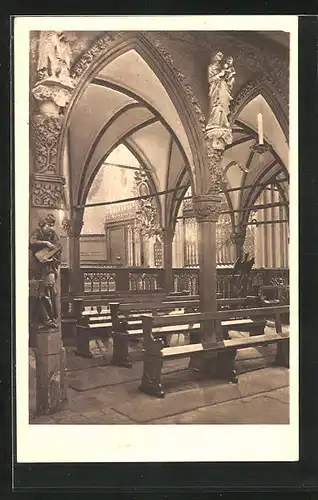 AK Lübeck, Marienkirche, Innenansicht