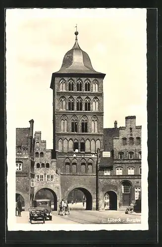 AK Lübeck, Blick zum Burgtor