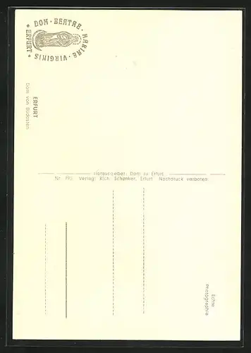 AK Erfurt, Dom von Südosten gesehen